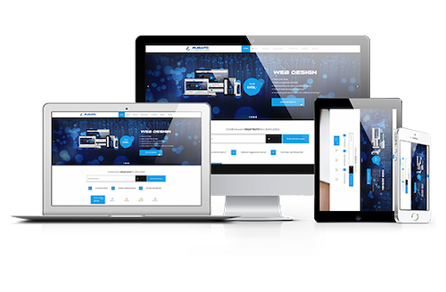 Slider 1 afbeelding van een website ontwerp